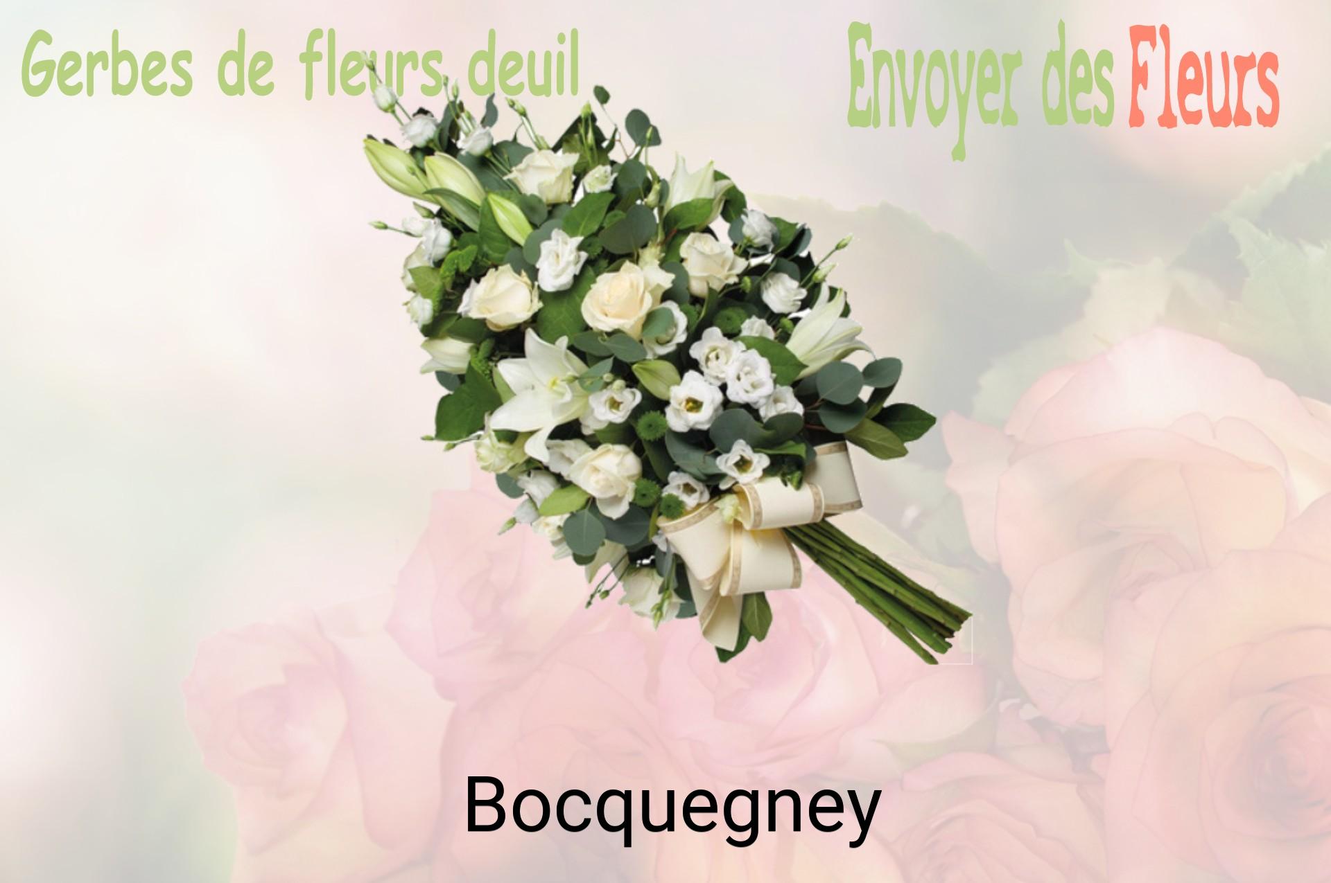 Gerbe de fleurs de deuil livrée à Bocquegney